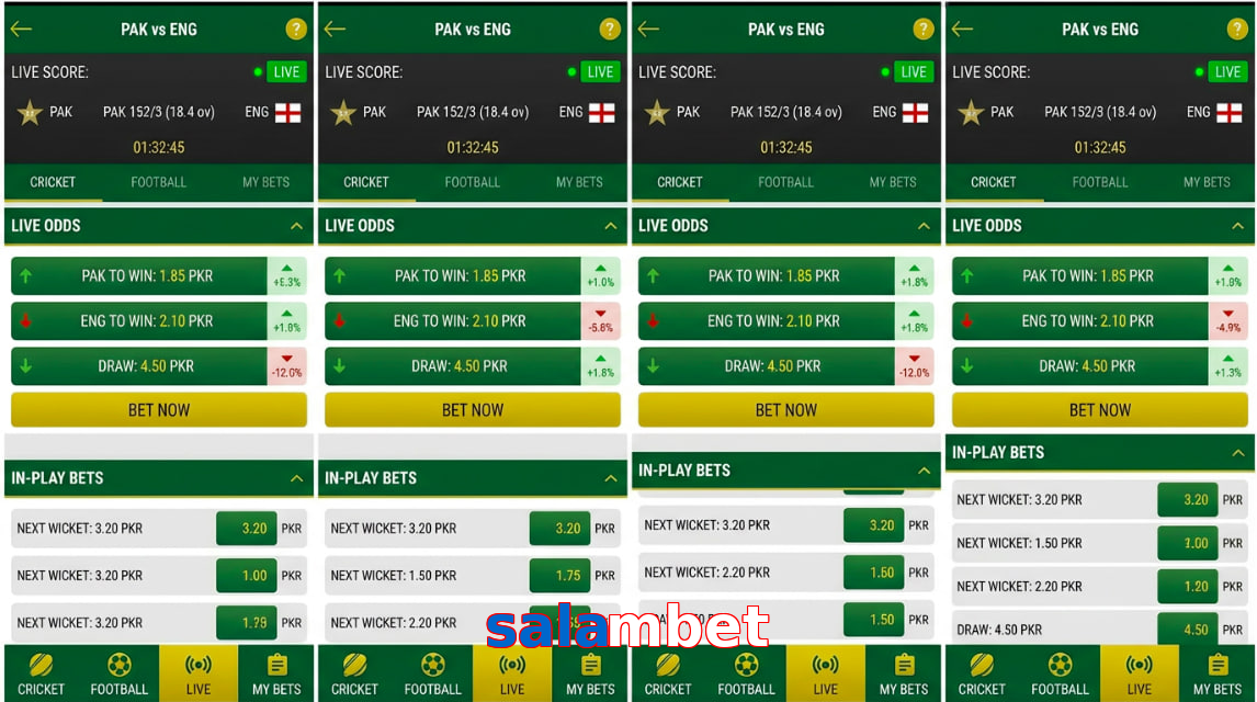 Game list for Salambet bet section
