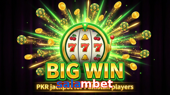Big win animation on Salambet slot game